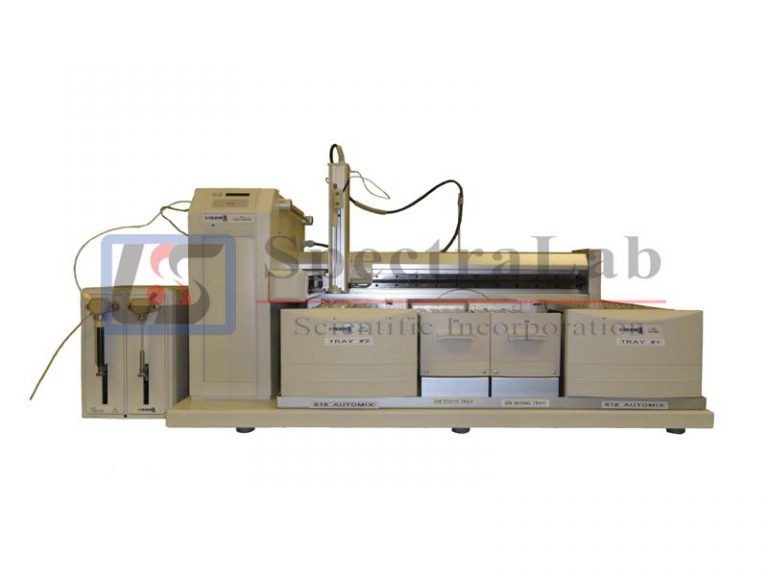 Gilson 215 Liquid Handler w/ 2x Automix, Injection Module, STD/TS Tray, Mixing Tray and Syringe