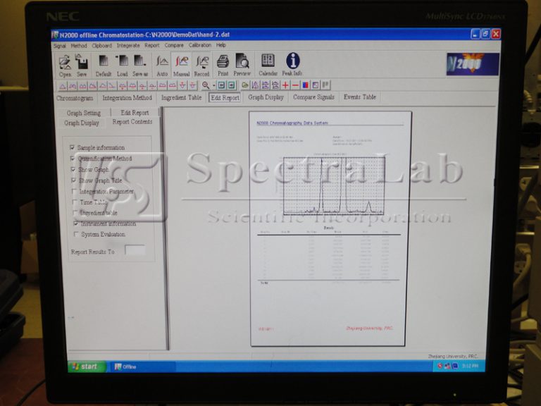 N2000 Chromatographic Data System Spectralab Scientific Inc.