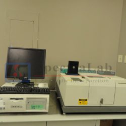 Nicolet Magna IR 550 with PbSe beam splitter and CaF2 detector