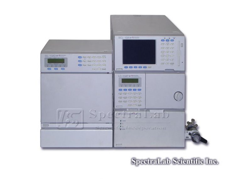 Shimadzu VP HPLC System with LC-10AT, SCL-10A, SIL-10AD and SPD-M10A ...