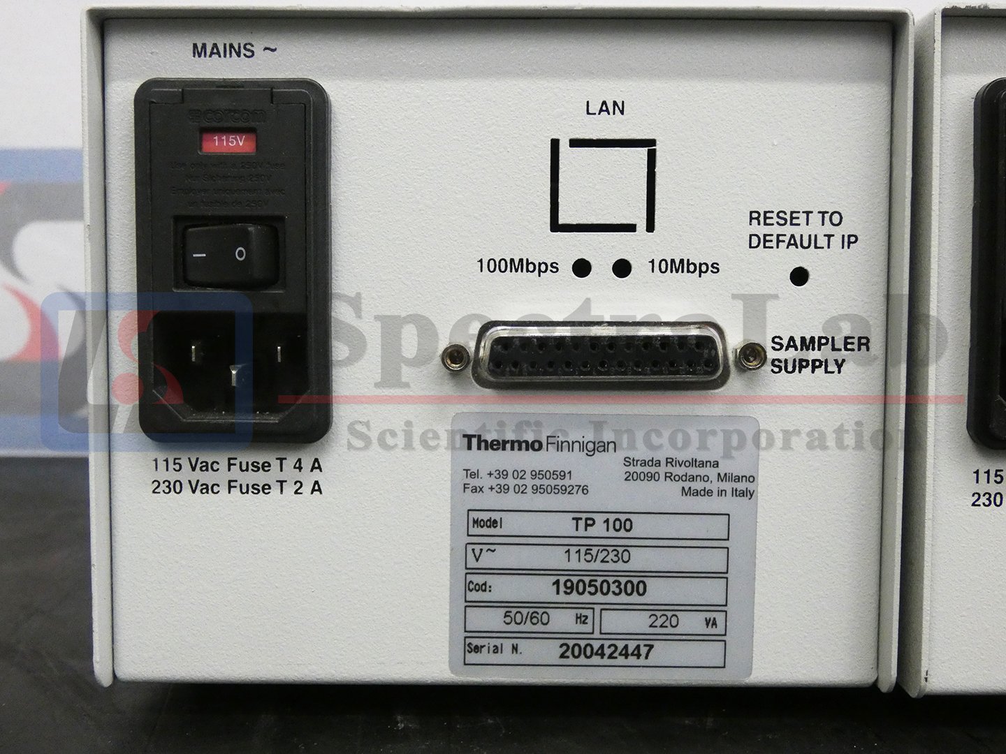 Thermo-TP100-Sample-Interface