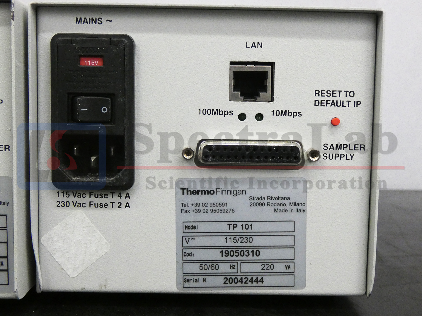 Thermo-TP101-Sample-Interface