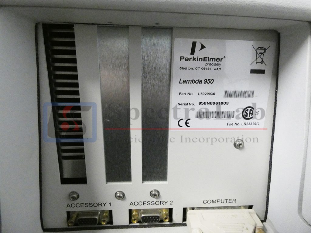 PerkinElmer Lambda 950 UV/Vis/NIR Spectrophotometer Spectralab