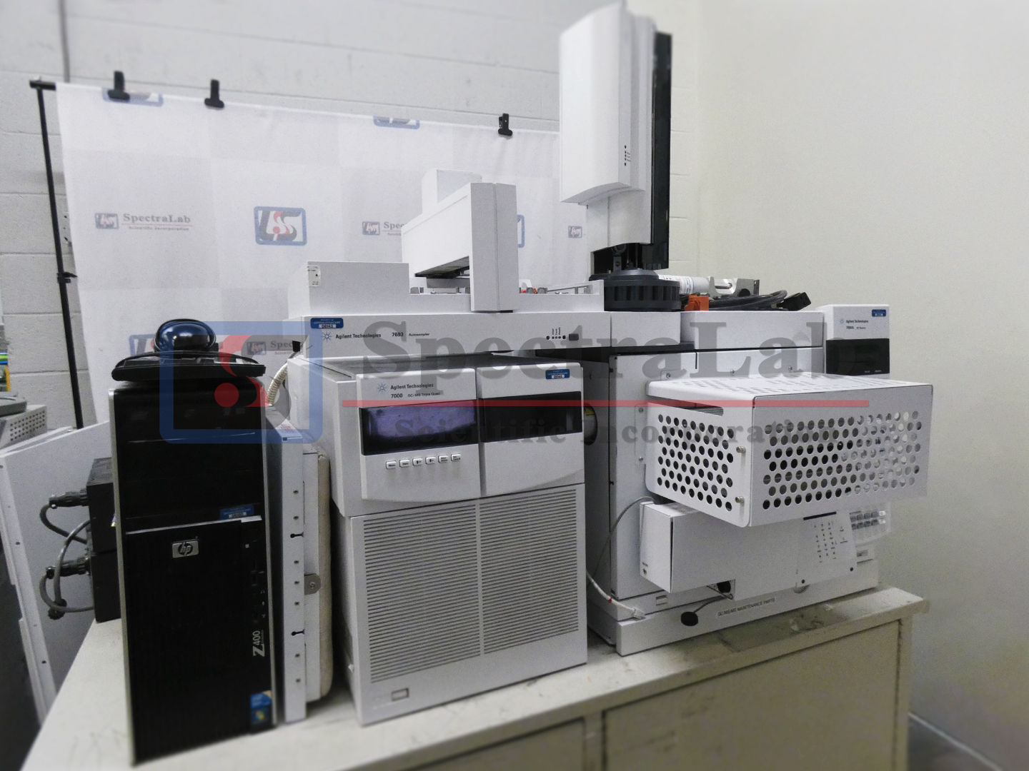 Agilent 7000 and 7890A GCMS system with LTM and 7693 Autosampler
