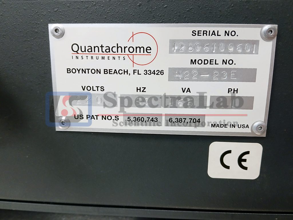 Quantachrome Instruments Quantachrome NOVA 2200e Surface Area and Pore Size Analyzer ...