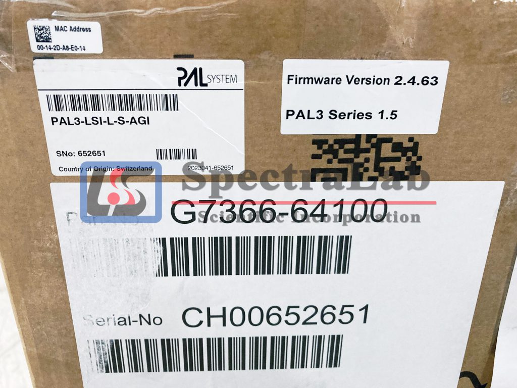 Agilent PAL3 LSI 85 Autosampler G7366-64100 – Spectralab Scientific Inc.